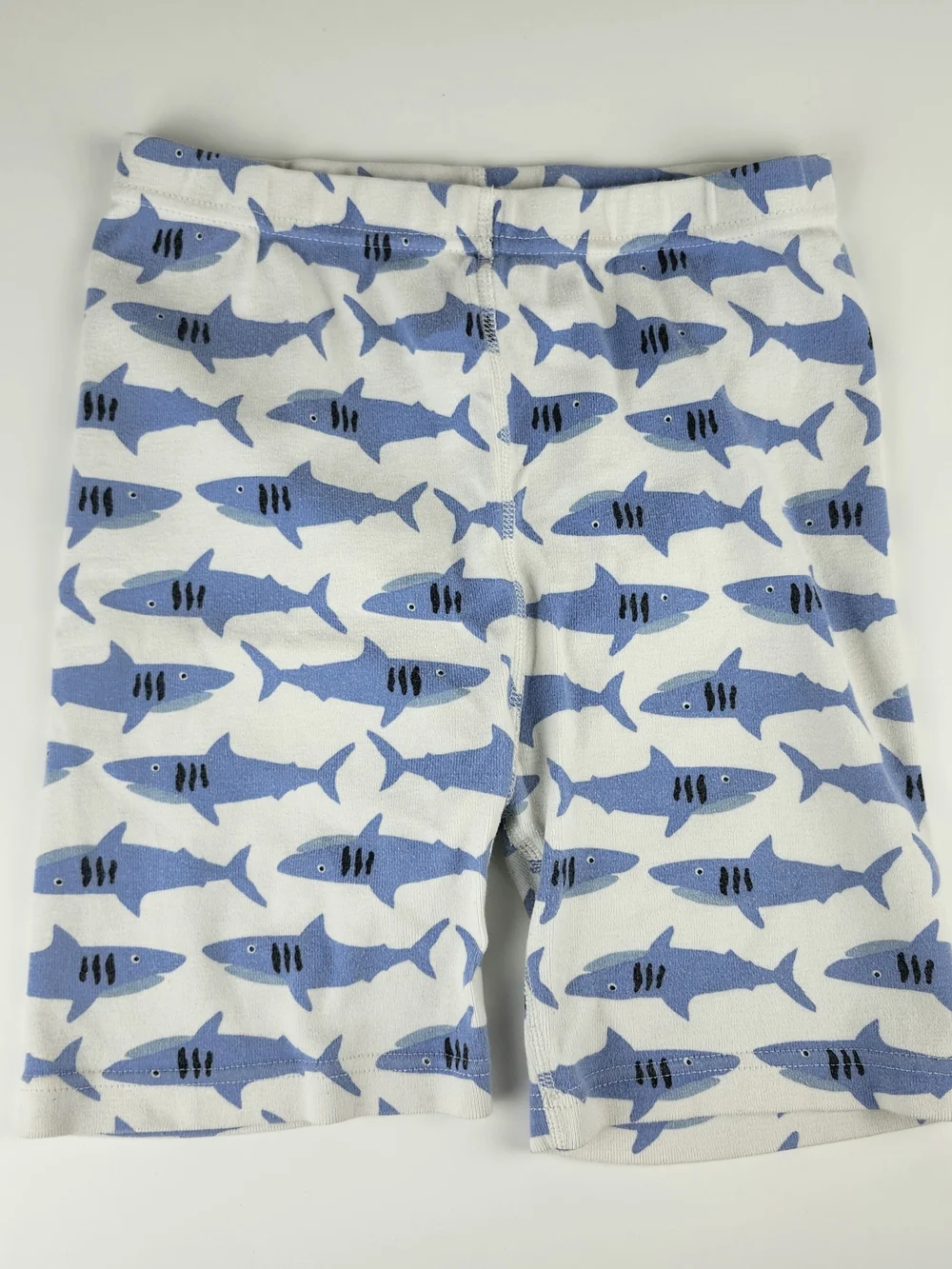 Hanna Andersson Blue and White Shark Print Pajama Set